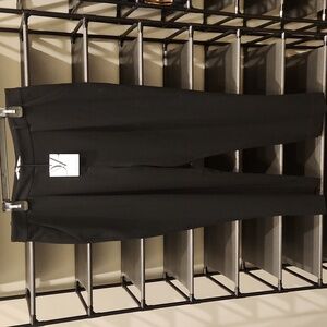 NWT Diane Von Furstenberg Pleated Black Straight Leg Pants